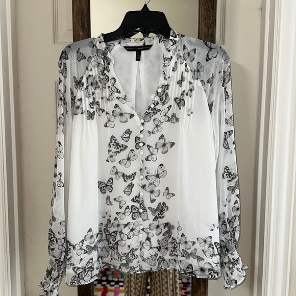 White House Black Market Tops - White House Black Market Butterfly Blouse - XS